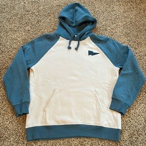 Hurley Men’s Large Cream/Blueish-green Hoodie
